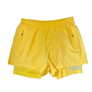 Rawgear Summertime Compression Shorts Men’s Active Wear Yellow Large